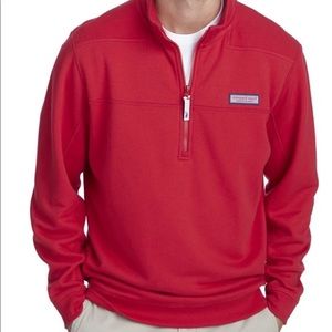 Red Vineyard Vines quarter zip